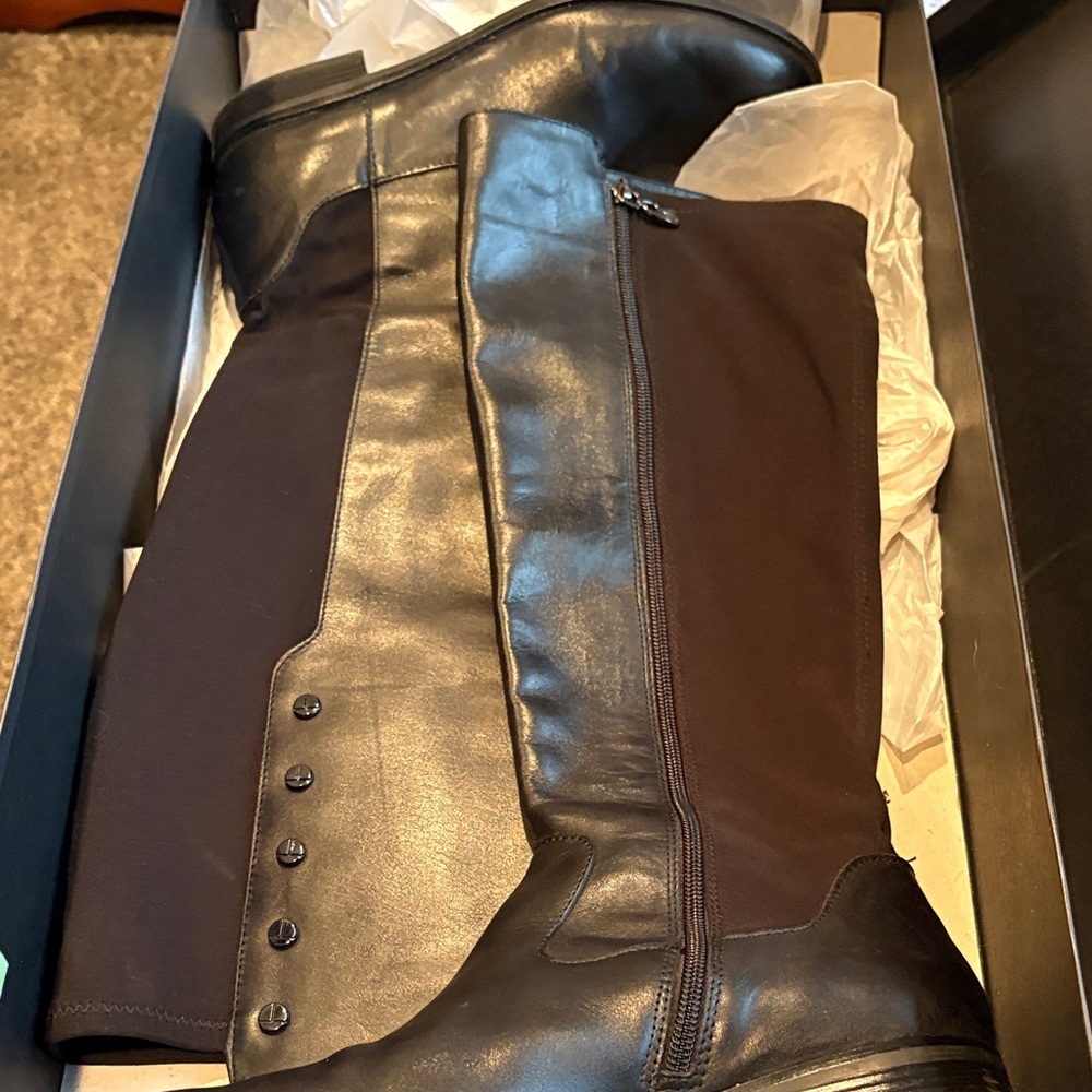 Tahari Black Heeled Boots - Picture 7 of 8